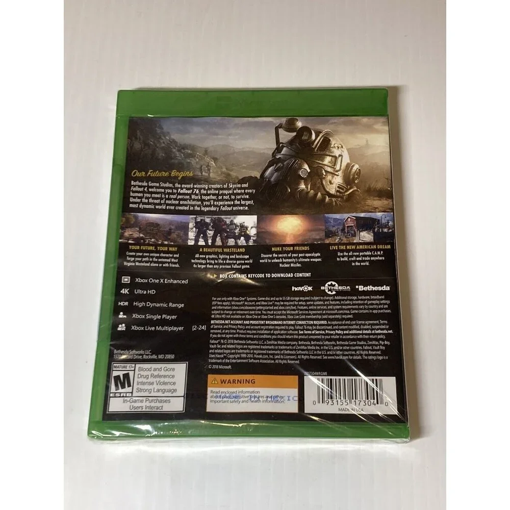 FALLOUT 76 MICROSOFT XBOX ONE ~ BRAND NEW AND SEALED